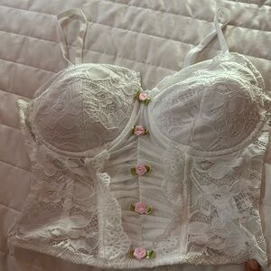 White corset shirt